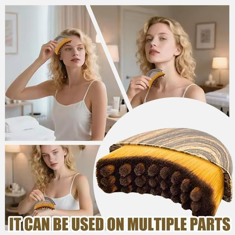 Lymphatic Contour Face Brush for Jawline & Chin Sculpting – Dry Brushing Massager for Lymphatic Drainage & Facial Fatigue Relief, Ergonomically Designed to Fit the Skin Precisely (1PCS)